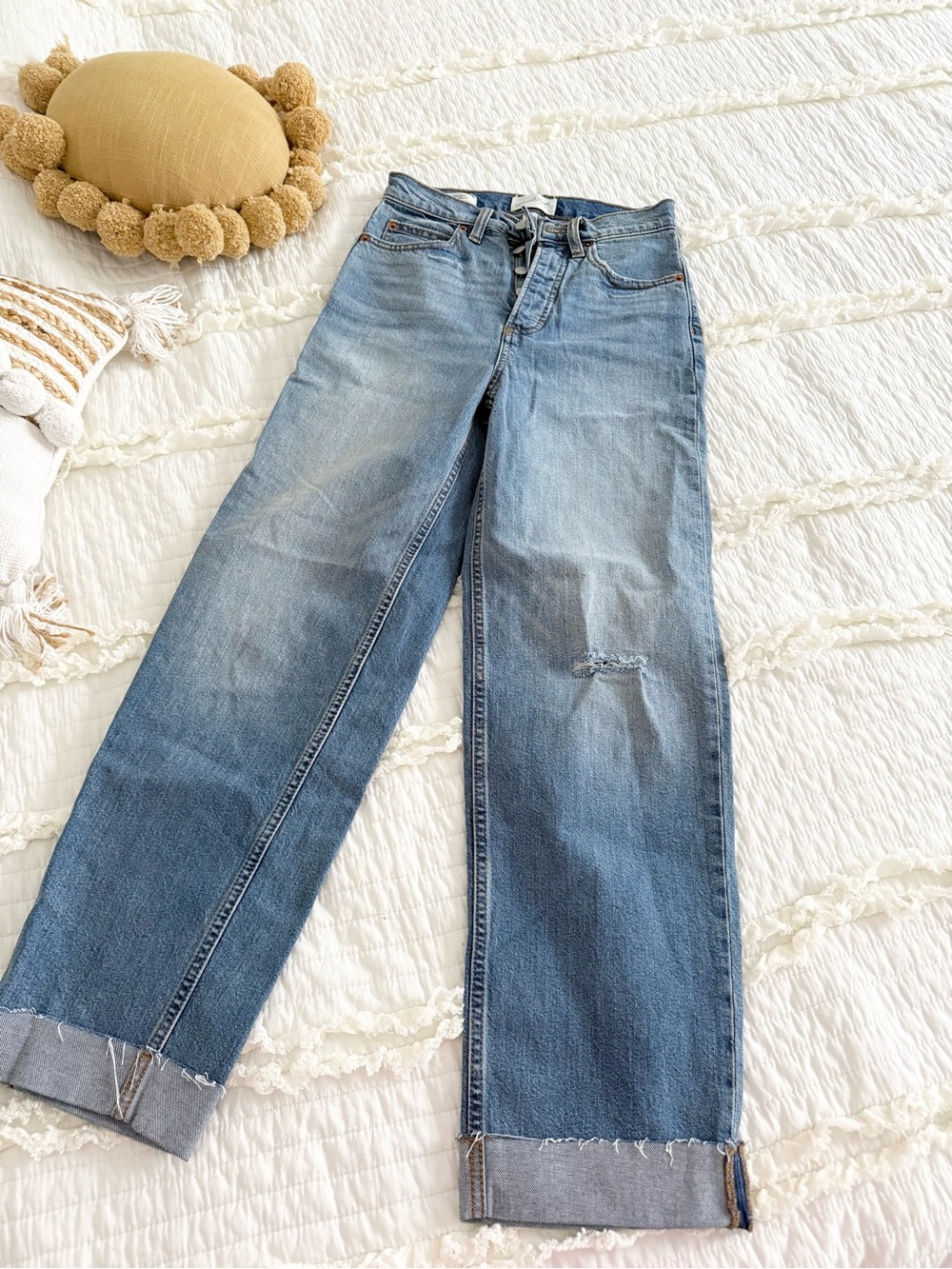 Wide leg jeans